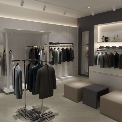 Luxury Man Store Clothes Shop Design and Display Simple