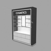 freestanding makeup display fixtures design for sale