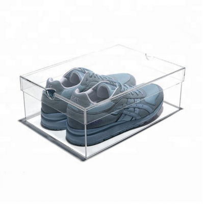 Acrylic Custom Clear Storage Packaging Transparent Drop Front Display Shoe Box